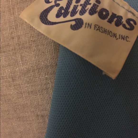 1960s Vintage Cinderella Blue Rhinestone Gown M - Picture 8 of 8